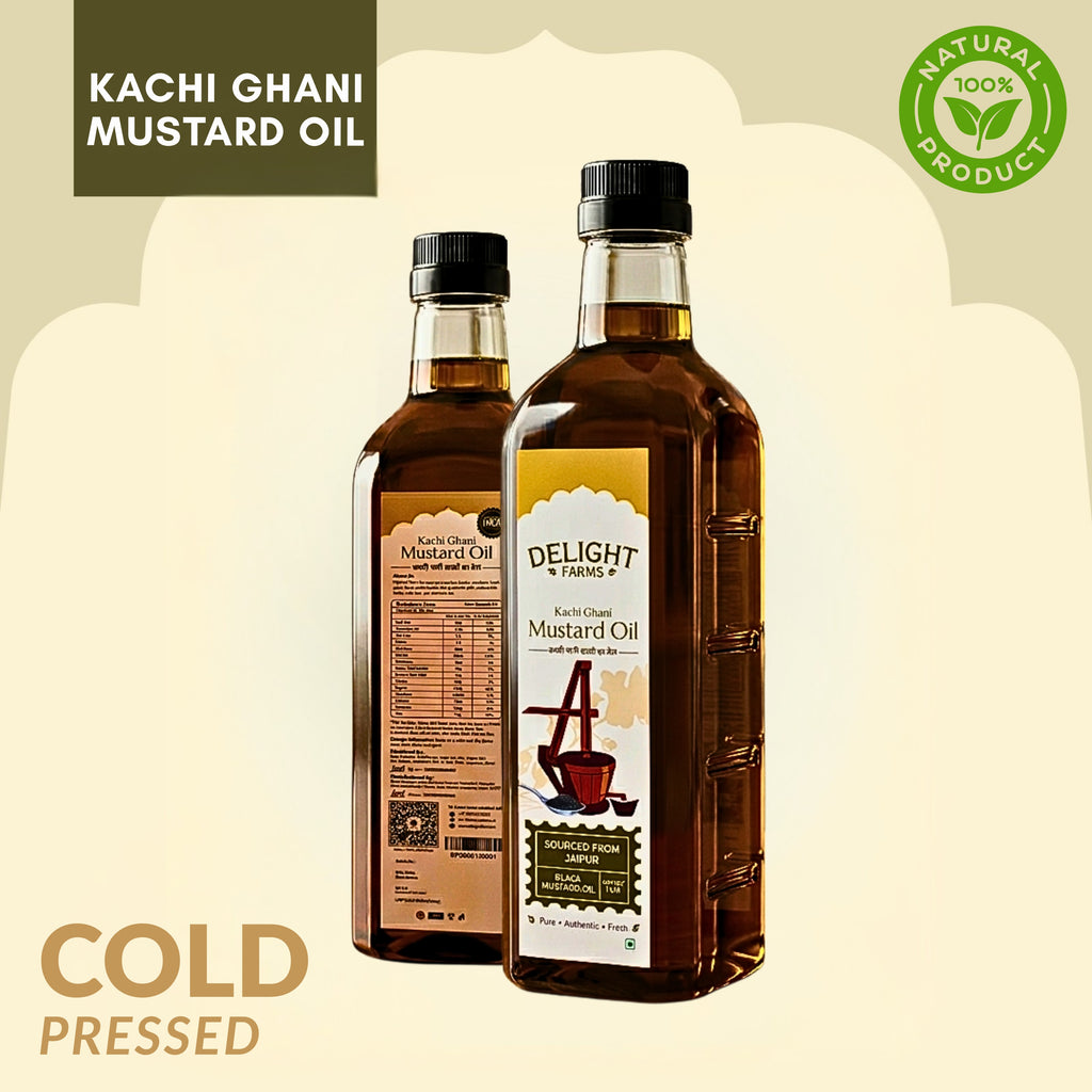 Cold Pressed Mustard Oil – Kachi Ghani Black Mustard Oil | Pure Mustard Oil from Black Mustard Seeds