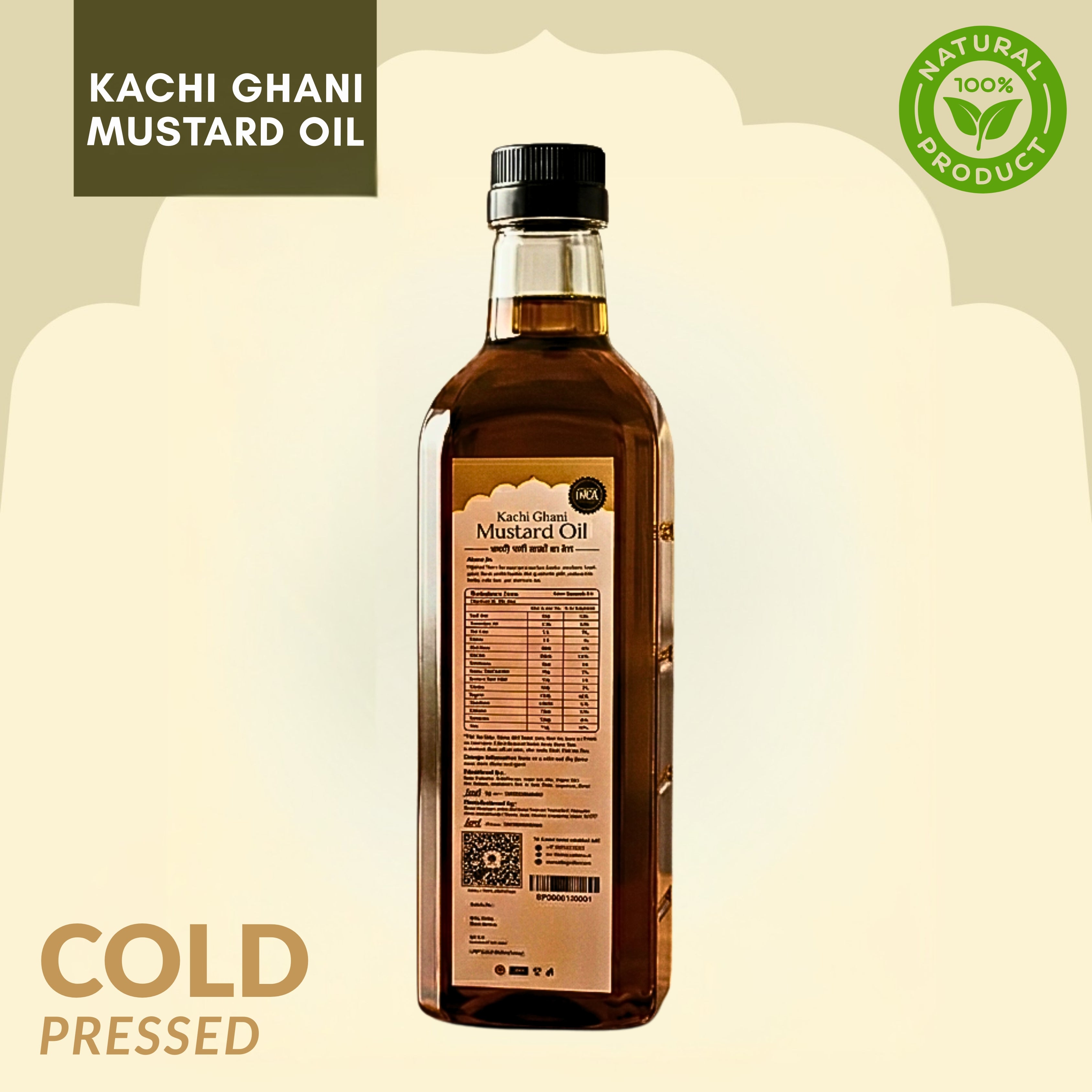 Cold Pressed Mustard Oil – Kachi Ghani Black Mustard Oil | Pure Mustard Oil from Black Mustard Seeds Secondary image