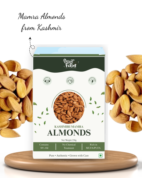Kashmiri Mamra Almonds Delight Farms