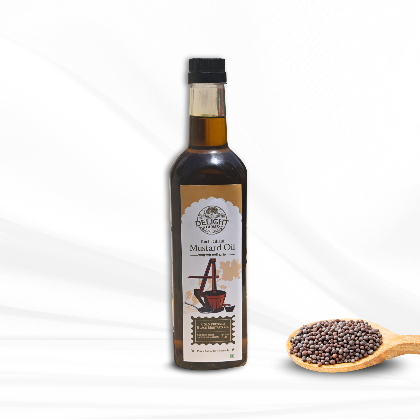 Cold Pressed Black Mustard Oil Delight Farms