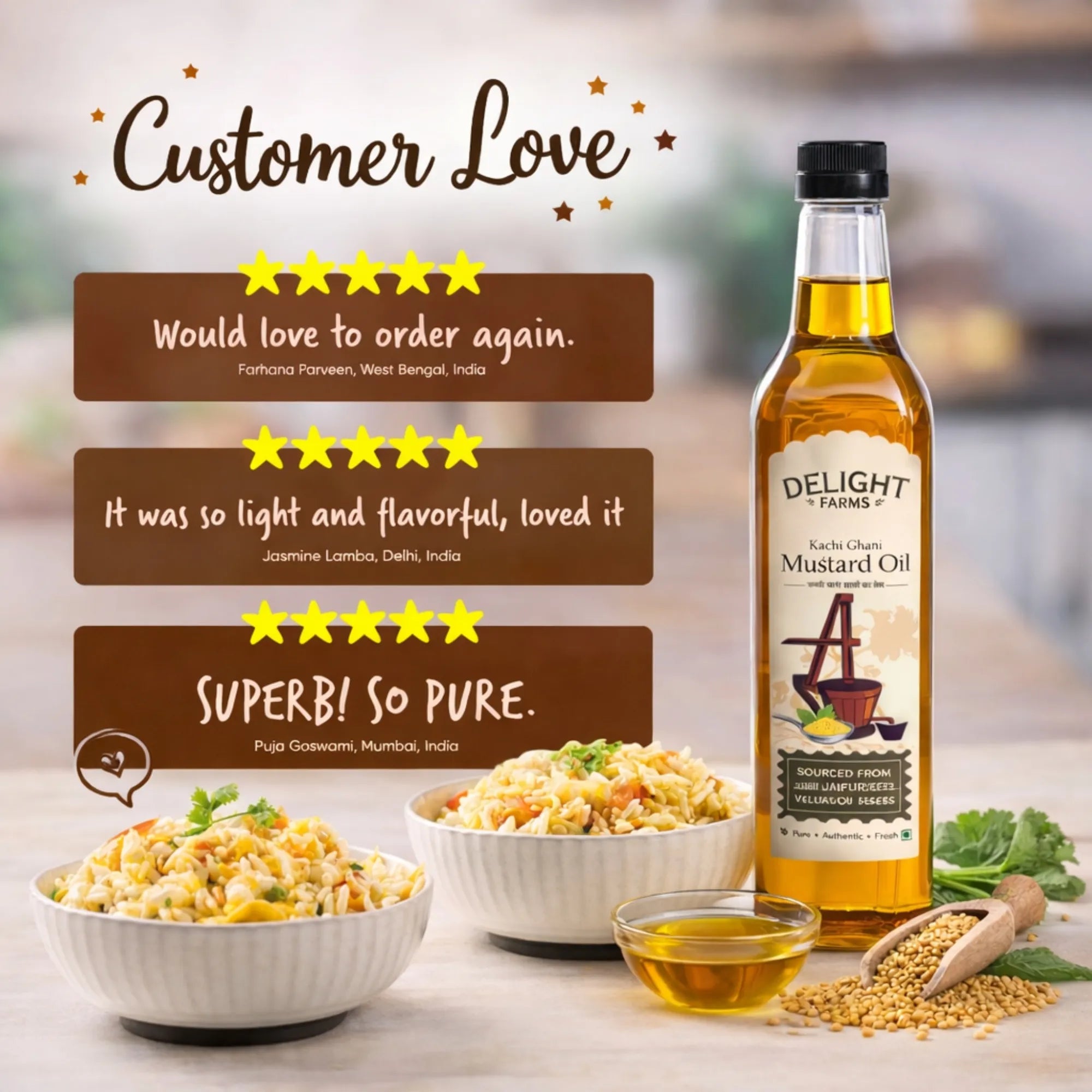 Yellow Mustard Cold-Pressed Oil