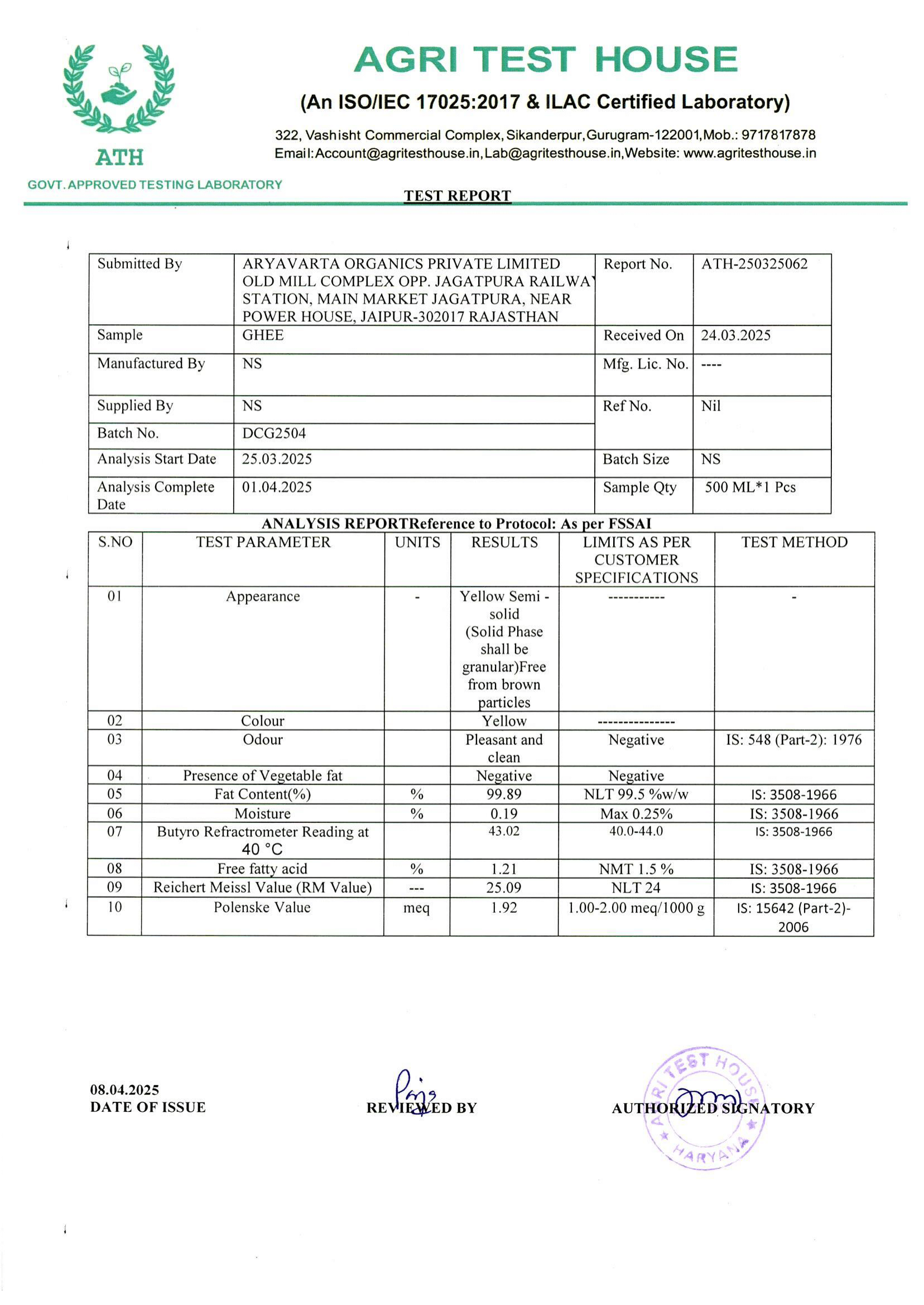 A2 Cow Bilona Ghee Delight Farms