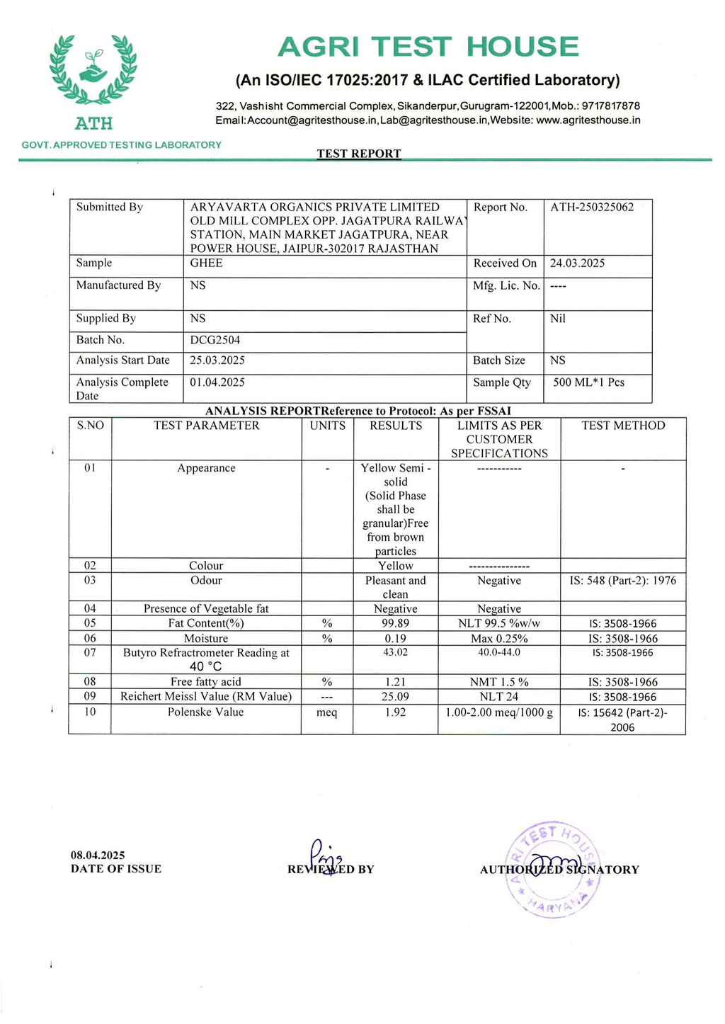 Desi Cow Bilona Ghee Delight Farms